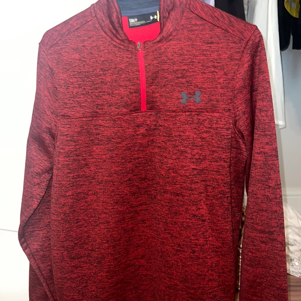 under armour red fleece